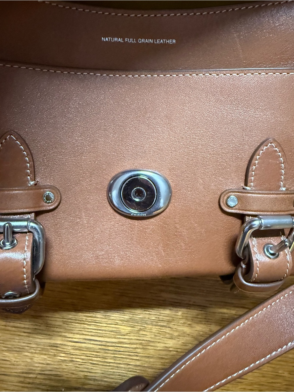 Gently used Coach Western Tabby brown leather shoulder/crossbody bag - Picture 11 of 14